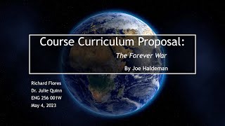 The Forever War A Course Curriculum Proposal [upl. by Eiramesor]