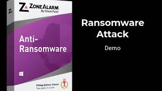 ZoneAlarm AntiRansomware Attack  Demo [upl. by Hebrew]