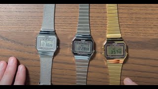 Casio A700 models compared A700WEM A700WE A700WEG [upl. by Glialentn323]