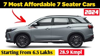 7 Most Affordable 7 Seater Cars In India 2024  7 Seater Cars In India [upl. by Ives277]