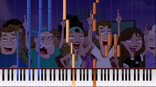 Aglet  Phineas and Ferb Extended Piano Version [upl. by Arhas]