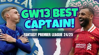 BEST GW13 FPL CAPTAIN 🌟 Fantasy Premier League Tips 2425 [upl. by Buckingham]