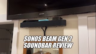 Sonos Beam Gen 2 soundbar unboxing mounting and review [upl. by Nalrah]