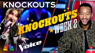 The Best Performances from the Second Week of Knockouts  The Voice  NBC [upl. by Eselahs49]