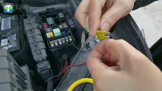 How to install StartScan Car LED Hood Light [upl. by Monto]