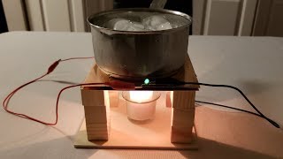 Free Energy Thermal Electric Generator  Power a Green LED Using Heat [upl. by Farnsworth]