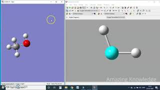 GaussView Tutorial Drawing simple structure [upl. by Hanna]