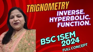 Inverse Hyperbolic Functions part1 bsc1sem trignometry trigonometry bscmaths bsc viralvideo [upl. by Schaefer]