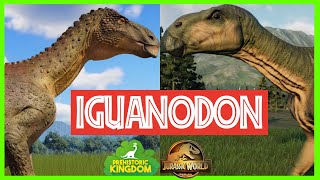 Iguanodon  Prehistoric kingdom VS Jurassic World Evolution 2 4K [upl. by Gideon436]