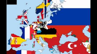 Europe Timeline of National Flags  Part 2 [upl. by Radnaxela]