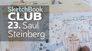 Sketchbook Club 23 Saul Steinberg [upl. by Peterec623]