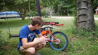 Walmart 80cc BMX bike build Part 3 [upl. by Fennessy833]