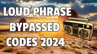 LOUD PHRASE WORDS Roblox Ids March 2024 WORKING ROBLOX ID [upl. by Illek793]