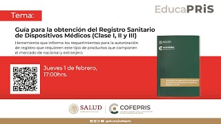 Guía para la obtención del Registro Sanitario de Dispositivos Médicos Clase I II y III [upl. by Akelahs957]