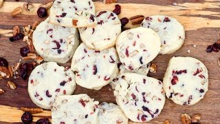 Cranberry Pecan Shortbread Cookies  Pinterest Christmas Cookies [upl. by Dael]