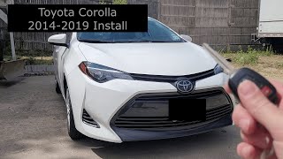 StartX Remote Start Install Toyota Corolla 2014  2019 [upl. by Nnelg]