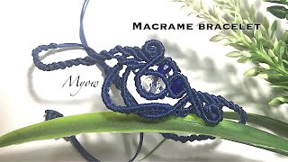 LEAF AND VINE  MICRO MACRAME BRECELET TUTORIAL  MYOW 218 [upl. by Narra]