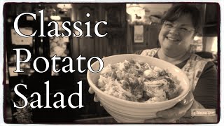 Classic Potato Salad  Vintage Newspaper Clipping  Springtime Salad  Picnic Food [upl. by Akinat596]