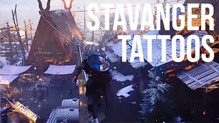 ASSASSINS CREED VALHALLA  Stavanger Tattoos How To Get Both  Artifact Guide  Tattoo Designs [upl. by Ellwood]