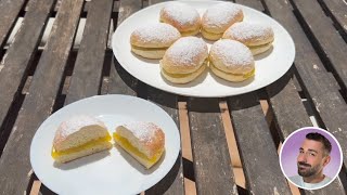 RECETA PASO A PASO CARMELAS UN DELICIOSO BOLLO DE CREMA CLÁSICO DE JEREZ SIN HUEVO [upl. by Denna114]