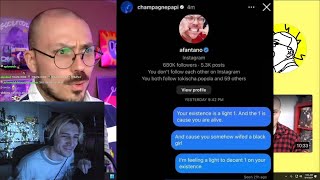 xQc Clowns Fantano after Drake DMd him this [upl. by Ahsaetan63]