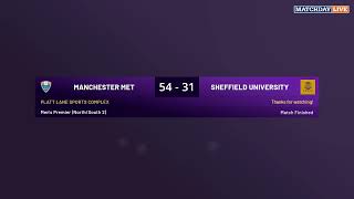 LIVE BUCS MENS RUGBY  MANCHESTER MET VS SHEFFIELD KICK OFF 1PM 22 FEB 2023 [upl. by Llerdnek]