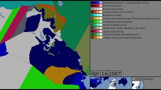 Iraq War  Every DayThree Days 20032011 V 2 [upl. by Airekal]