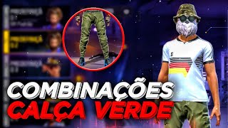 SKINS CALÇA SOBREVIVENTE  MELHORES COMBINAÇÕES DE ROUPAS NO FREE FIRE [upl. by Nnylarak]