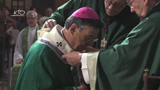 Imposition du pallium à Mgr Aupetit  Messe du 07 octobre 2018 [upl. by Plerre874]