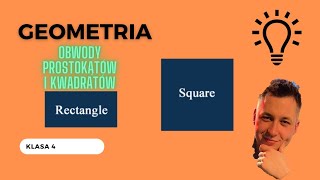 Obwody prostokątów i kwadratów  Lekcja 9  Klasa 4  Figury geometryczne [upl. by Atekehs]