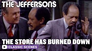 Jeffersons Cleaners BURNS down ft Sherman Hemsley  The Jeffersons [upl. by Lance]