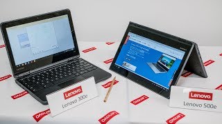 Lenovoが文教向けChromebook「Lenovo 300e」、「Lenovo 500e」を発表！2in1や耐久性など教育現場に合わせた仕様に [upl. by Ayiotal]