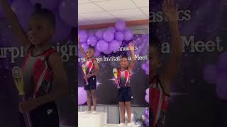 7 Year Old Gymnast  1st Competition  1st Place Winner [upl. by Nivrae]