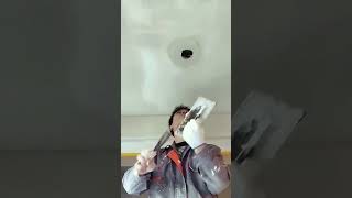 Floor drain pipe hole cement mortar sealing process [upl. by Yraek]