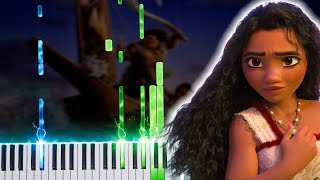 Moana 2  Beyond End Credit Version Piano Tutorial [upl. by Ynohtona]