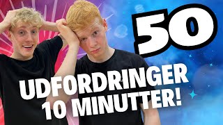 50 UDFORDRINGER PÅ 10 MINUTTER😱 [upl. by Ialokin]