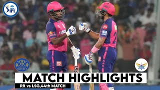 RR vs LSG 44th Match IPL 2024 Highlights  IPL Highlights 2024  RR vs LSG highlights today [upl. by Genia]