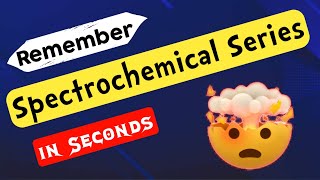 Trick To Remember Spectrochemical Series In Seconds  Asthithva Series Chemistry  NEET 2023 [upl. by Marybeth840]