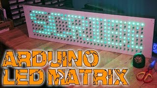 HUGE LED matrix with Arduino [upl. by Remot]