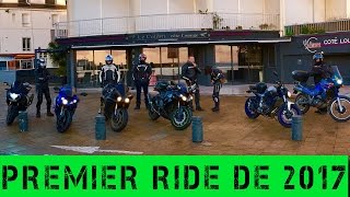 MotoVlog 32  Premier ride de 2017 [upl. by Hortensia]