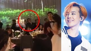 GDRAGON Spotted Crying At TAEYANG and MIN HYO RIN’s Wedding [upl. by Ramal]