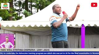 Kama mnakula pesa na Gvn Mutai useme Mca Rogony Lectures senator aspirant Tarimbo infront of Keter [upl. by Llerut143]