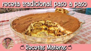 Tiramisú receta tradicional fácil ♥ [upl. by Herr]