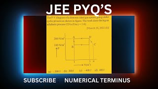 The PV diagram of a diatomic ideal gas system going under cyclic process as shown in figureThe [upl. by Kcirtemed]