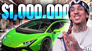 I Spent 1M in Lamborghini Young Adz DBlock Europe [upl. by Attiuqihc810]