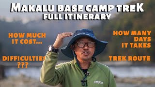 Makalu Base Camp Trek Cost  Full Itinerary  By Purna Traveller [upl. by Welbie]