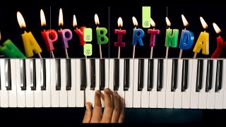 Happy Birthday To You  Piano Tutorial Easy SLOW [upl. by Oiralednac603]