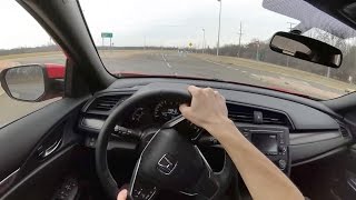 2017 Honda Civic Hatchback Sport  POV Quick Review Binaural Audio [upl. by Dennison186]