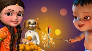 தீபாவளி Deepavali Song  Tamil Rhymes for Children  Infobells [upl. by Nauwaj783]