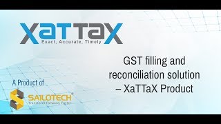 XaTTaX  GST Software Demo [upl. by Huber300]